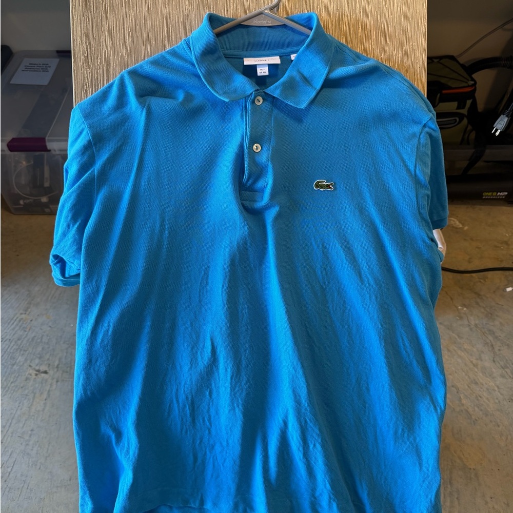 Lacoste Men's Blue Polo Shirt Size 7 (XXL)